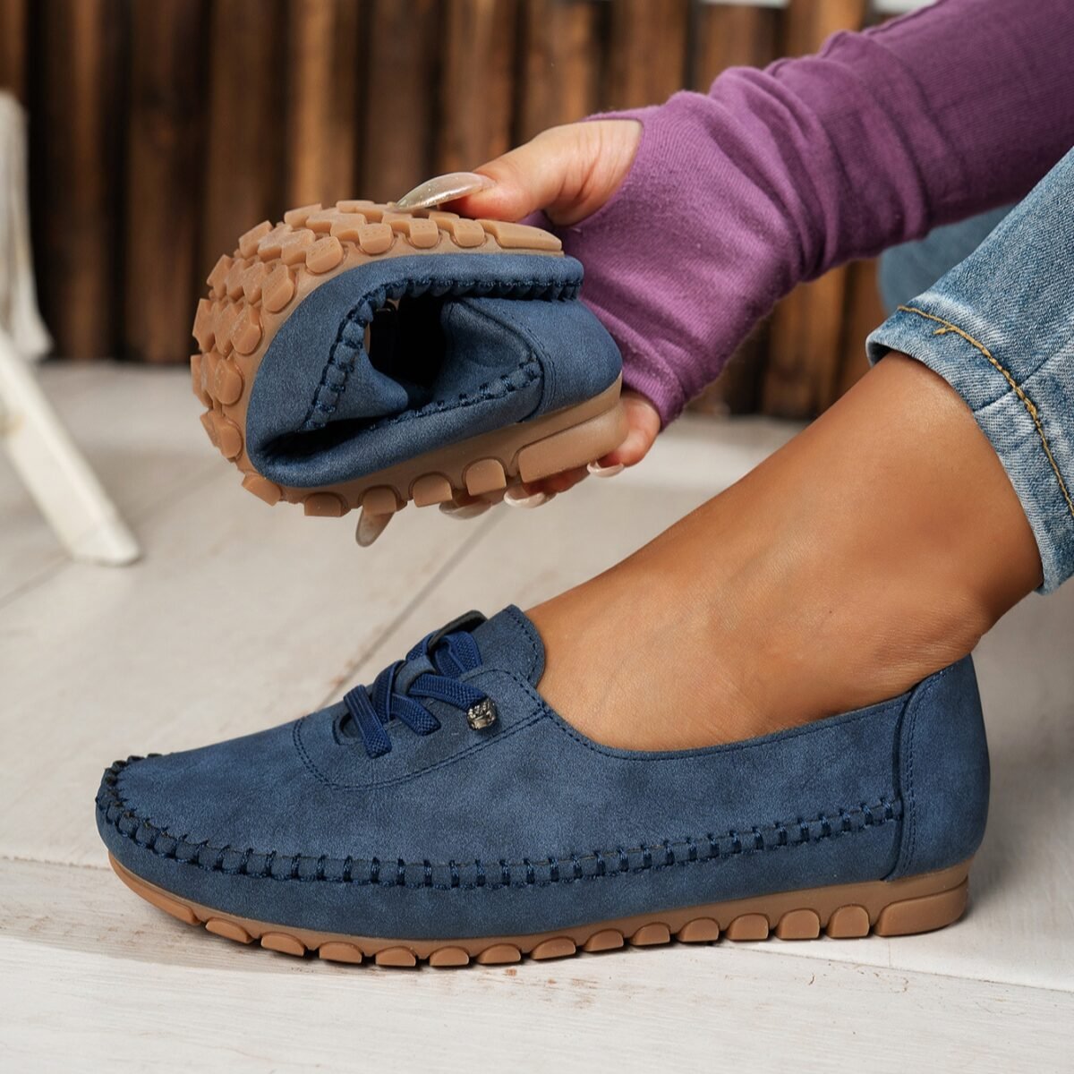 Amble Dr. Shoe-Navy Blue - Image 3