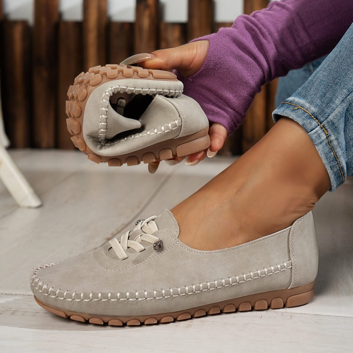 Amble Dr. Shoe-Beige - Image 3