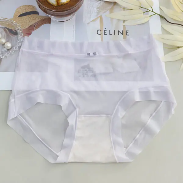 Seamless Ultra-Thin Ice Silk Briefs-Soft Purple