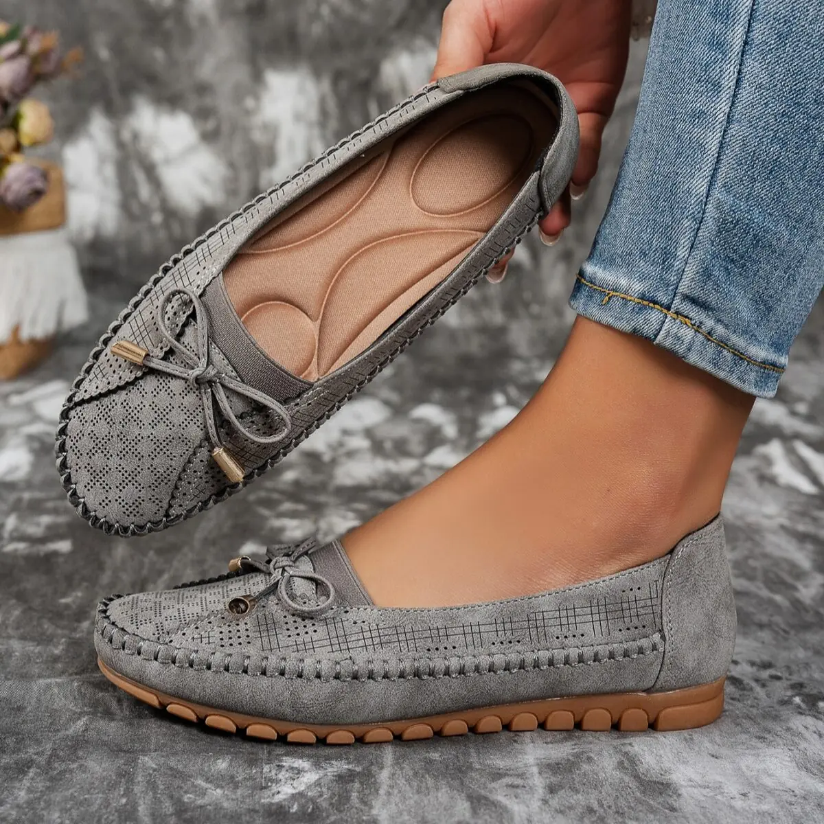 Bow Tie Dr. Shoes-Ash - Image 1