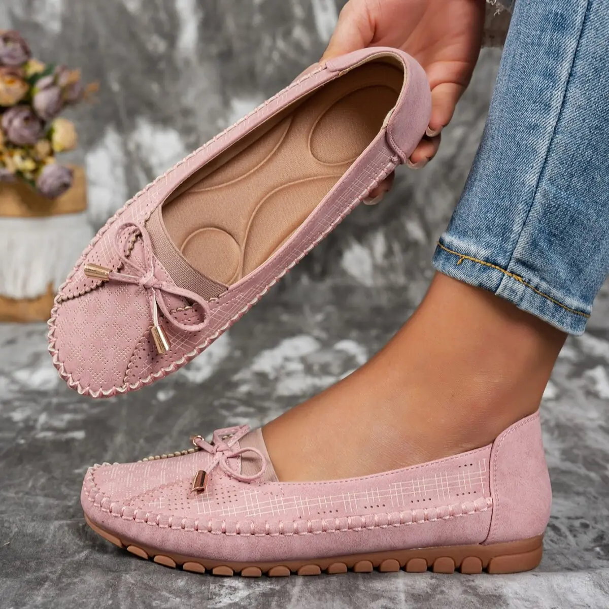 Bow Tie Dr. Shoes-Pink - Image 1