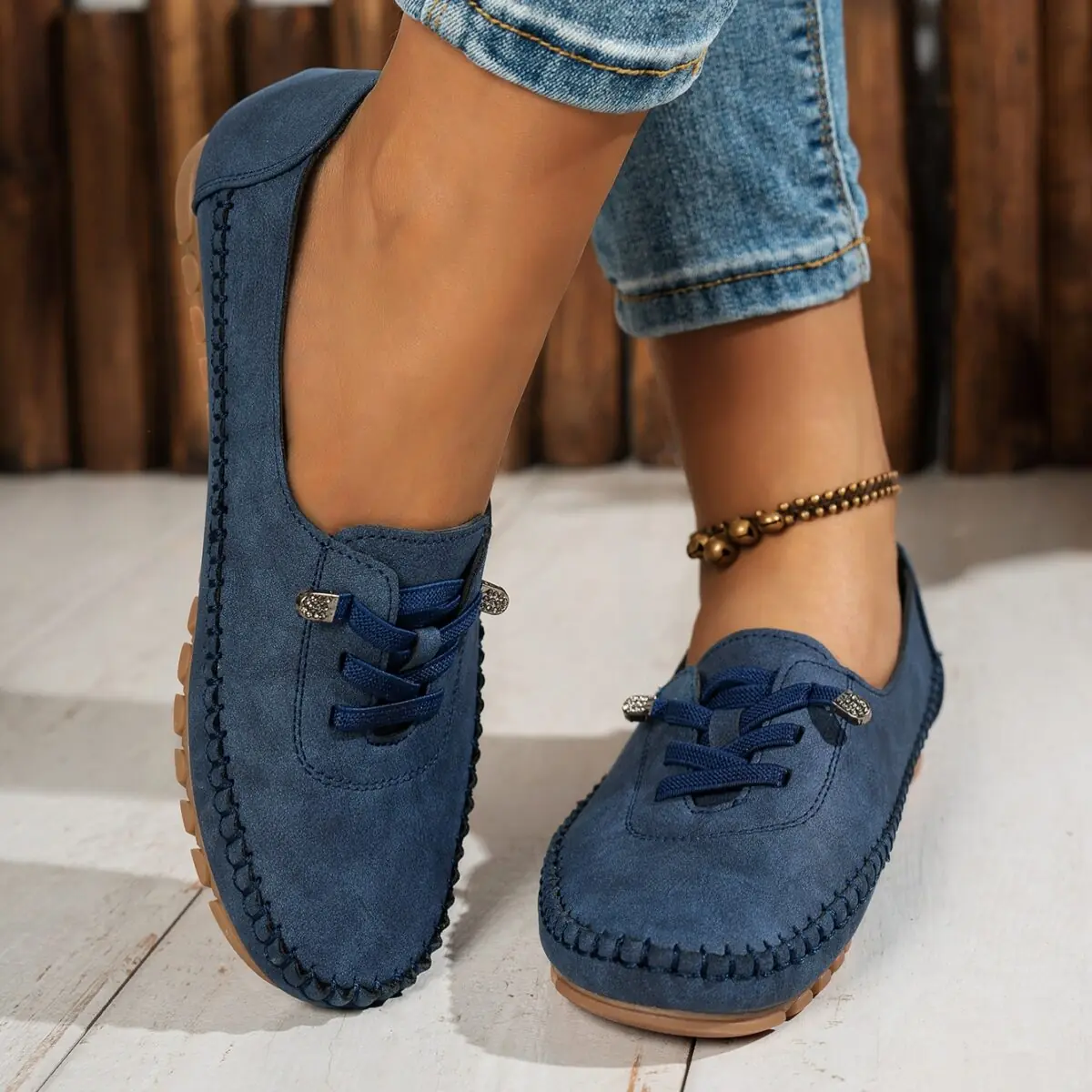 Amble Dr. Shoe-Navy Blue - Image 1